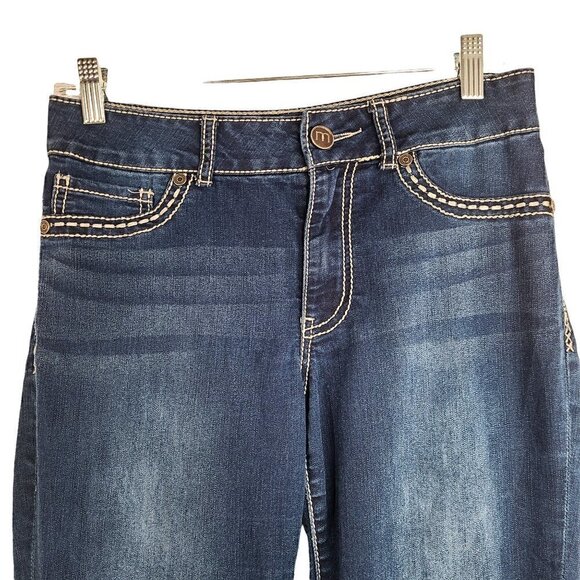 Maurices Dark Wash High Rise Jegging Thick Stitch Jeans - Picture 3 of 6